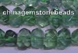 CFL1085 15 inches 9*12mm faceted nuggets green fluorite beads