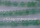 CFL111 15.5 inches 5*8mm faceted rondelle green fluorite beads