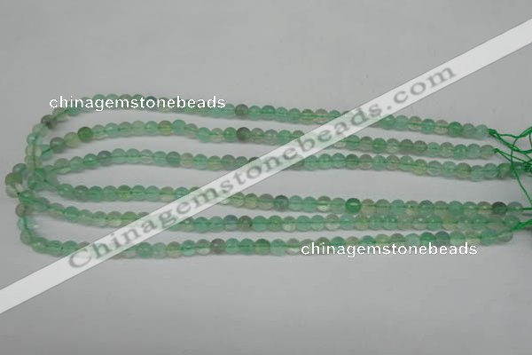 CFL115 15.5 inches 6mm faceted round green fluorite beads