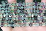 CFL1151 15.5 inches 6mm round fluorite gemstone beads