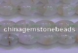 CFL1200 15.5 inches 6*10mm rice green fluorite gemstone beads