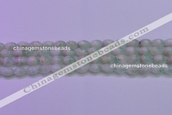 CFL1201 15.5 inches 8*12mm rice green fluorite gemstone beads