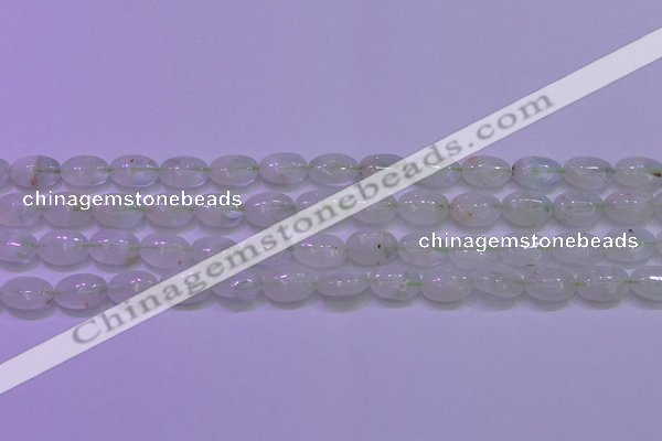 CFL1216 15.5 inches 8*12mm oval green fluorite gemstone beads