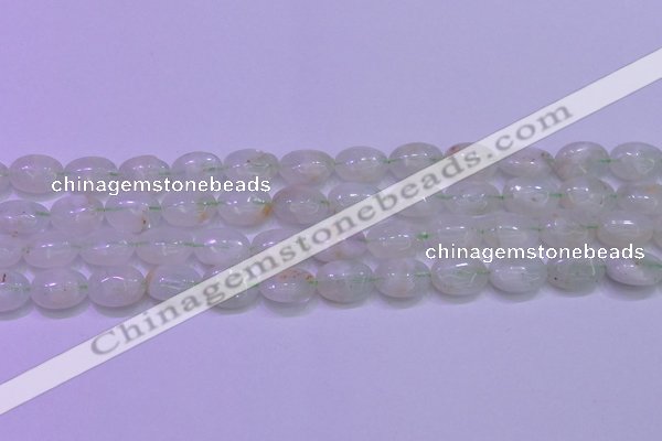 CFL1217 15.5 inches 10*14mm oval green fluorite gemstone beads