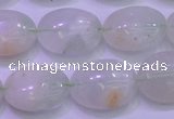 CFL1218 15.5 inches 12*16mm oval green fluorite gemstone beads