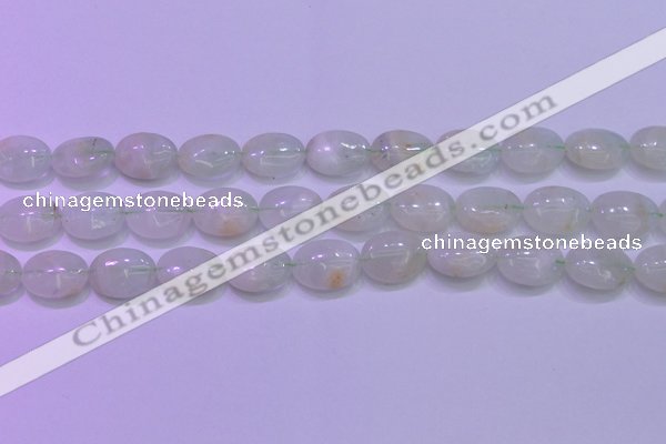CFL1218 15.5 inches 12*16mm oval green fluorite gemstone beads