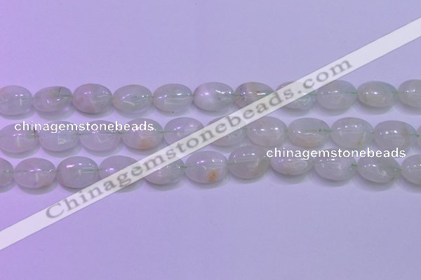 CFL1218 15.5 inches 12*16mm oval green fluorite gemstone beads