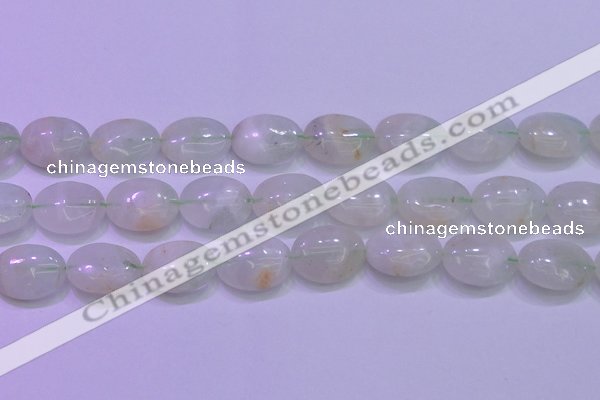 CFL1220 15.5 inches 15*20mm oval green fluorite gemstone beads