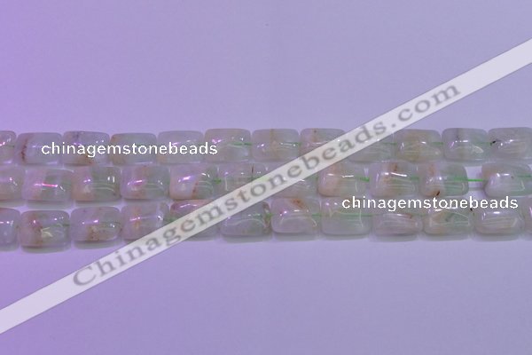 CFL1225 15.5 inches 12*16mm rectangle green fluorite gemstone beads