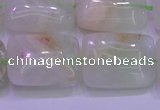 CFL1228 15.5 inches 18*25mm rectangle green fluorite gemstone beads
