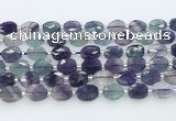 CFL1234 15.5 inches 8*10mm faceted oval fluorite beads