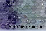 CFL1245 15 inches 3mm faceted round fluorite beads