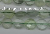 CFL131 15.5 inches 8mm faceted coin green fluorite beads