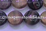 CFL1335 15.5 inches 16mm flat round purple fluorite gemstone beads