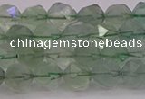 CFL1402 15.5 inches 8mm faceted nuggets green fluorite beads