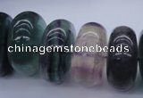 CFL145 15.5 inches 10*20mm rondelle natural fluorite beads