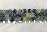 CFL1454 15.5 inches 12mm round fluorite beads wholesale