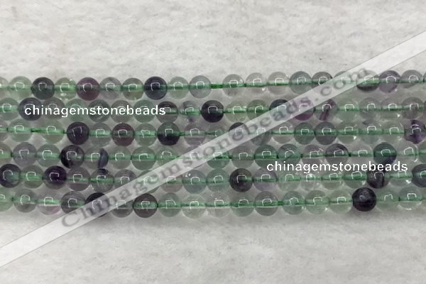 CFL1460 15.5 inches 4mm round A grade fluorite gemstone beads