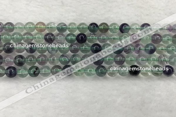 CFL1461 15.5 inches 6mm round A grade fluorite gemstone beads
