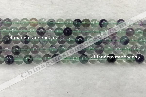 CFL1461 15.5 inches 6mm round A grade fluorite gemstone beads