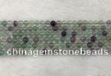 CFL1470 15.5 inches 4mm round AA grade fluorite gemstone beads