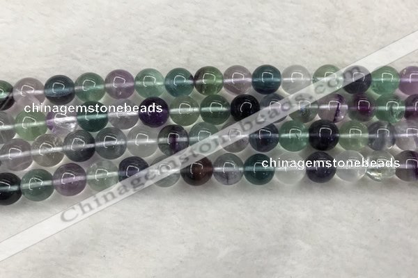 CFL1473 15.5 inches 10mm round AA grade fluorite gemstone beads