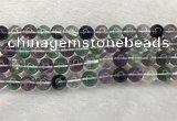 CFL1474 15.5 inches 12mm round AA grade fluorite gemstone beads