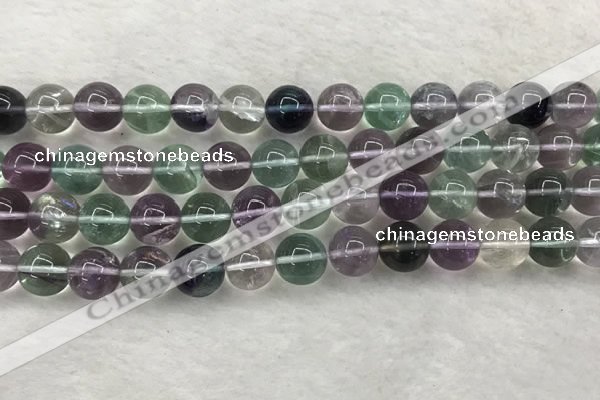 CFL1474 15.5 inches 12mm round AA grade fluorite gemstone beads