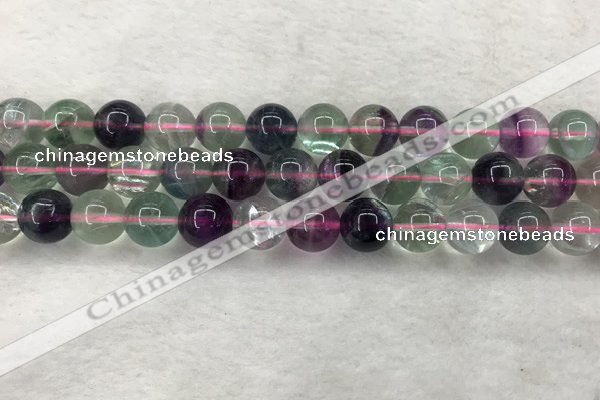 CFL1484 15.5 inches 12mm round rainbow fluorite gemstone beads