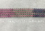 CFL1489 15.5 inches 6mm round rainbow fluorite gemstone beads