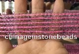 CFL1495 15.5 inches 4mm round purple fluorite gemstone beads