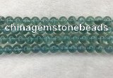 CFL1517 15.5 inches 10mm round blue fluorite gemstone beads