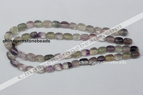 CFL162 15.5 inches 9*13mm nugget natural fluorite beads wholesale