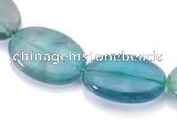 CFL19 8*12mm oval A- grade natural fluorite beads Wholesale