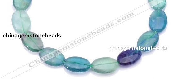 CFL19 8*12mm oval A- grade natural fluorite beads Wholesale