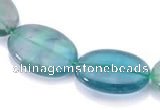 CFL21 A- grade 15*20mm oval natural fluorite beads Wholesale