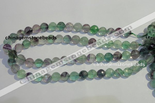 CFL254 15.5 inches 12mm faceted round natural fluorite beads