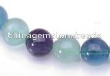 CFL26 16 inch 4mm round B grade natural fluorite beads Wholesale