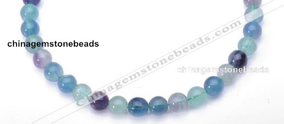 CFL30 16 inch 12mm B grade round natural fluorite gemstone beads