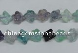 CFL302 15.5 inches 8*8mm carved cube natural fluorite beads