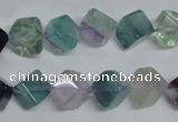 CFL309 15.5 inches 6*6mm cube natural fluorite beads