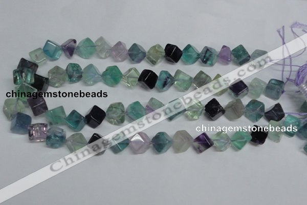 CFL309 15.5 inches 6*6mm cube natural fluorite beads