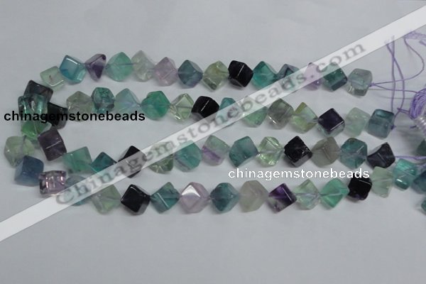 CFL310 15.5 inches 8*8mm cube natural fluorite beads