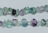 CFL330 15.5 inches 6*9mm nugget natural fluorite beads