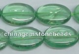 CFL337 15.5 inches 18*25mm oval natural green fluorite beads