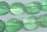 CFL340 15.5 inches 15*20mm nugget natural green fluorite beads