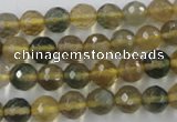 CFL453 15.5 inches 8mm faceted round rainbow fluorite beads