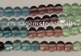 CFL551 15.5 inches 6mm round fluorite gemstone beads wholesale