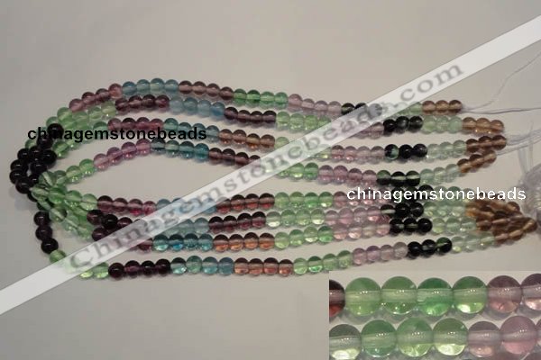 CFL551 15.5 inches 6mm round fluorite gemstone beads wholesale