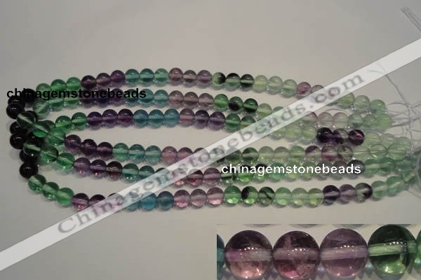 CFL552 15.5 inches 8mm round fluorite gemstone beads wholesale